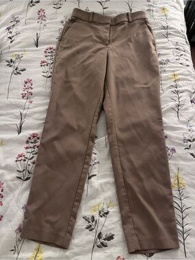 Tan high waisted slacks